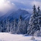 Mt. Kidd in Snow and Cloud