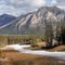 Kananaskis Country seen from the Mid-Mountain Lodge at Nakiska, Alberta