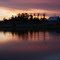 Sunset reflection on the trout pond