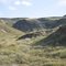 Shadows And Lighting With Golden Grasslands And Desert in the South Saskatchewan River Badlands North of Medicine Hat AB Sep '08