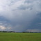  A Storm With Downpours Over The Green, Open Prairie Near Sundre AB Northwest of Calgary June '08