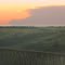 The Wainwright Trestle During A Serene Sunset With A Distant Thunderhead Southeast of Edmonton Aug '11
