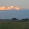 Golden - Orange Towering Cumulus Clouds At Sunset On The Prairie Near The Wainwright Trestle Bridge Southeast of Edmonton Aug '11