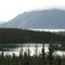 View of Kluane Lake from the east side, looking towards Sheep Mountain