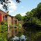Sanford Mill on the Charles River and Sanford Street Bridge, Medway
