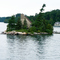 Tiny island, Thousand islands cruise, Ontario, Canada.