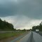 Storm on the road