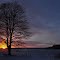 Blustery Winter sunset