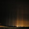 Light pillars over Moosomin