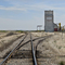Grain Elevator at Primate, Saskatchewan, from the western siding switch looking east.