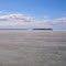 Spring break-up in May 2010. The Portage is behind the island.