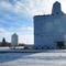 A Close Up Of A Prairie Grain Elevator And Big Sky - Land Of Living Skies West of Saskatoon, Saskatchewan Mar '11