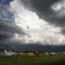 Storm Clouds over Corman Air Park, Saskatchewan, Canada