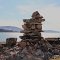Inuksuk along the runway.
