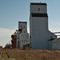 Wooden Grain Elevators at Shellbrook, Saskatchewan. CN Blaine Lake Subdivision.