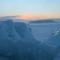 La Grange Island through a pressure ridge; Nipigon Bay, Lake Superior NMCA