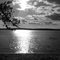 Blue Lake in Black and White