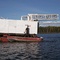 Diamond Drill on a Barge
