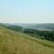 Looing east over Pipestone Valley, July 1, 2008.  Smoke haze from forest fires in northern Saskatchewan