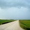 Looking west along Old Number One Highway from corner of Tyree Road toward gathering storm July 10, 2008