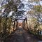 Old Hardin Bridge Rd - One lane Steel Truss Bridge Looking North