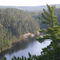 hidden lake in the ravine