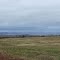 NS, Annapolis Valley near Wolfville in autumn, with Bay of Fundy waters and distant Cobequid Mountains