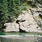 Waiparous Canyon Rocks Northwest of Calgary AB