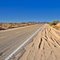 Looking westerly along Historic Route 66 near Needles, California.