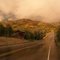 Fish Creek Falls Rd after a storm just before sunset