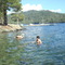 Nadando en Huntington Lake Ca.
