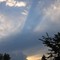 Sun Rays Contrasting, Oncoming Storm Clouds In West Edmonton Aug '08