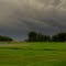 Dark Clouds From A Passing Thunderstorm Over Green Prairie In West Edmonton June '11