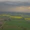 A Distant Thunderstorm And A Fantastic Aerial View Of The Prairie Near Calmar AB South of Edmonton Jul '10