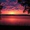 Beautiful Fall  Sunset over the Mississippi River in Carroll County Illinois