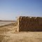 Adobe hut for reed harvesters, Yellow River wetland, Yinchuan, Ningxia, China