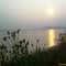 夕阳下的崔贺庄水库