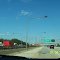 Landing of an airplain O hare kennedy expy CHICAGO ILL