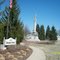 Burke Park with Civil War Memorial statue; Dowagiac, MI