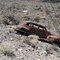 Old car in the desert