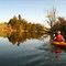 jess paddling the Mississippi