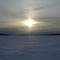 Sunset on the Frozen Moose River