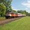 Northbound Metro North Commuter Railroad Passenger Train at Patterson, NY