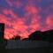 Red Western Night Sky