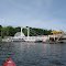 Brass Point Bridge, It will swing open for larger boats, but canoes and kayaks have to squeeze under it.