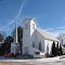 Seeley's Bay United Church built in 1877.  Hats off to the men doing this renovation.