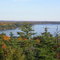 View of Lake Rosseau from top of Mt Ararat