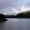 Hills Creek Reservoir cloked in early morning mist.
