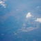 Vista aerea de Barrancabermeja, Rio Magdalena, Lago Miramar y Puente de las Americas