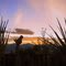 sundown over the Sangre de Cristos in Silver Cliff Colorado
